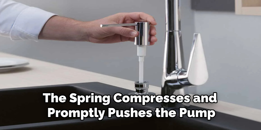 The Spring Compresses and  Promptly Pushes the Pump
