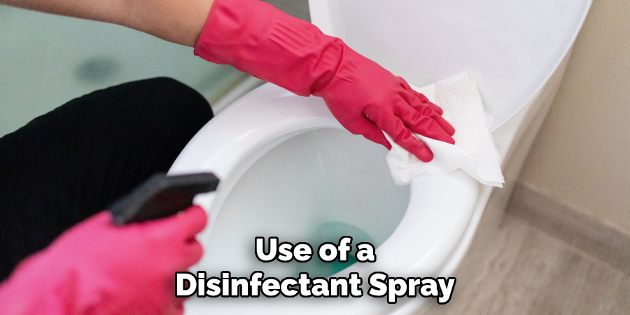 Use of a
Disinfectant Spray