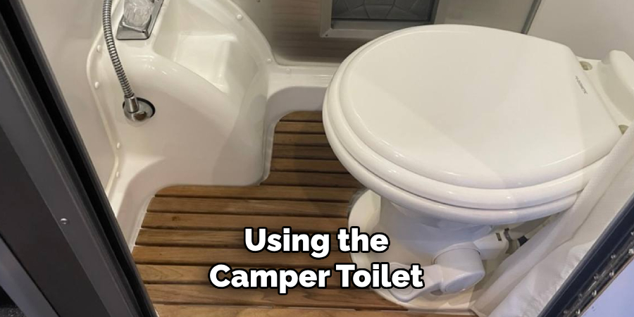 Using the Camper Toilet