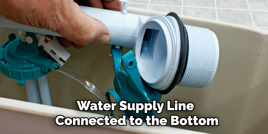 Water Supply Line 
Connected to the Bottom