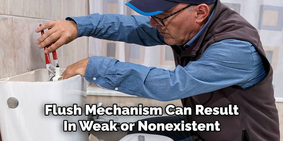Flush Mechanism Can Result
In Weak or Nonexistent