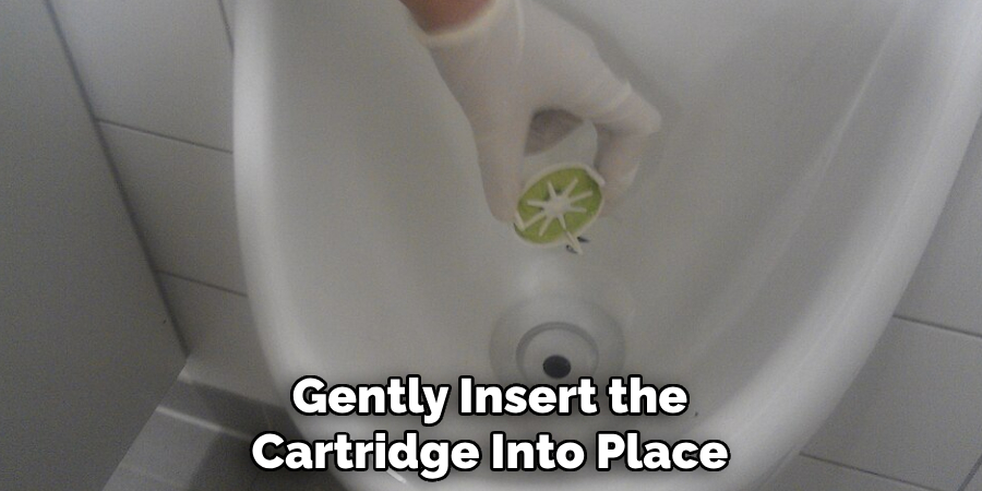 Gently Insert the
Cartridge Into Place