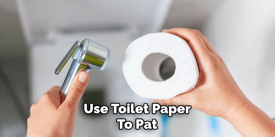 Use Toilet Paper
To Pat