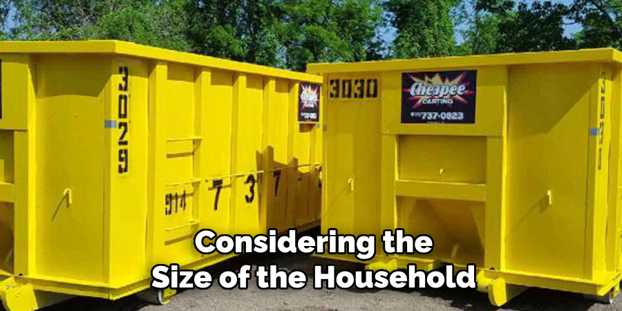 Considering the Size of the Household