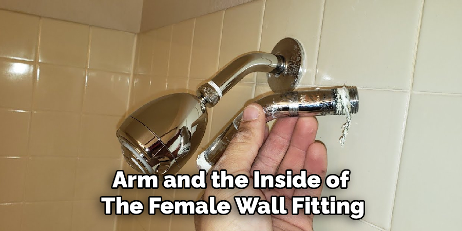 Arm and the Inside of 
The Female Wall Fitting