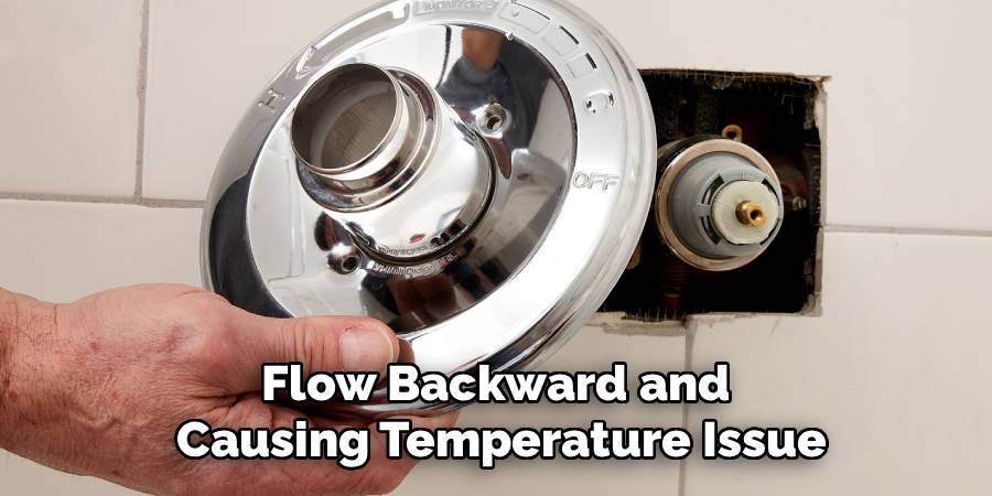 Flow Backward and 
Causing Temperature Issue