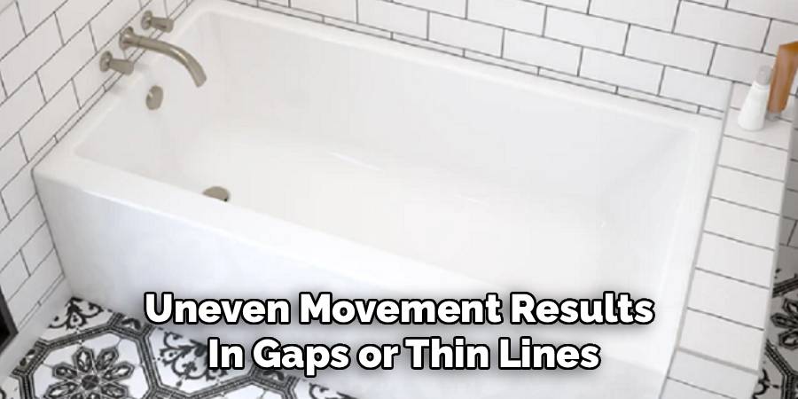 Uneven Movement Results 
In Gaps or Thin Lines