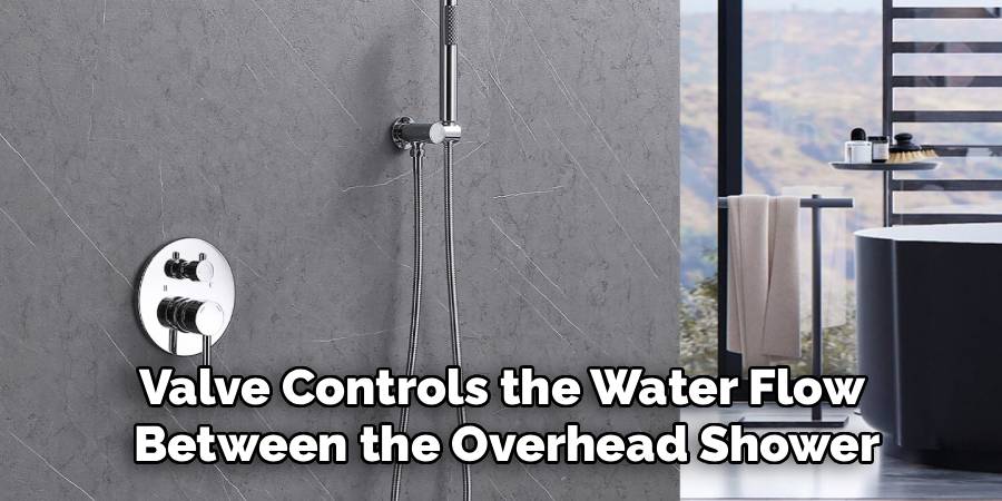 Valve Controls the Water Flow 
Between the Overhead Shower